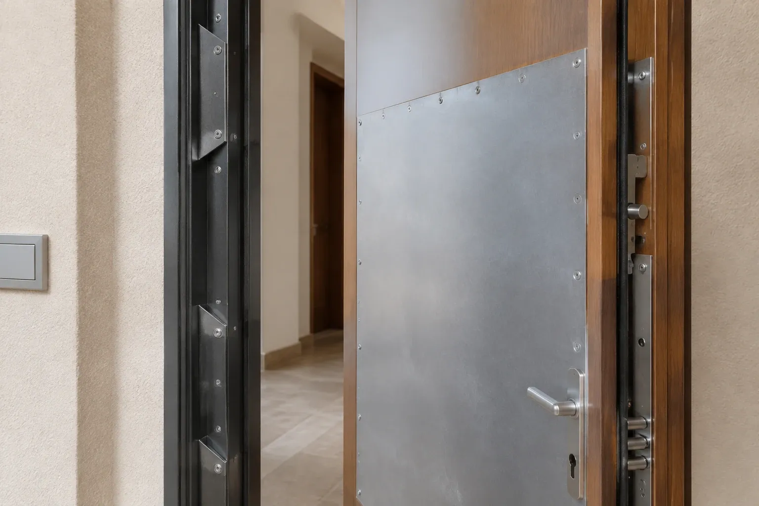 Illustration : Blinder sa porte existante : quand c’est suffisant, quand il faut changer